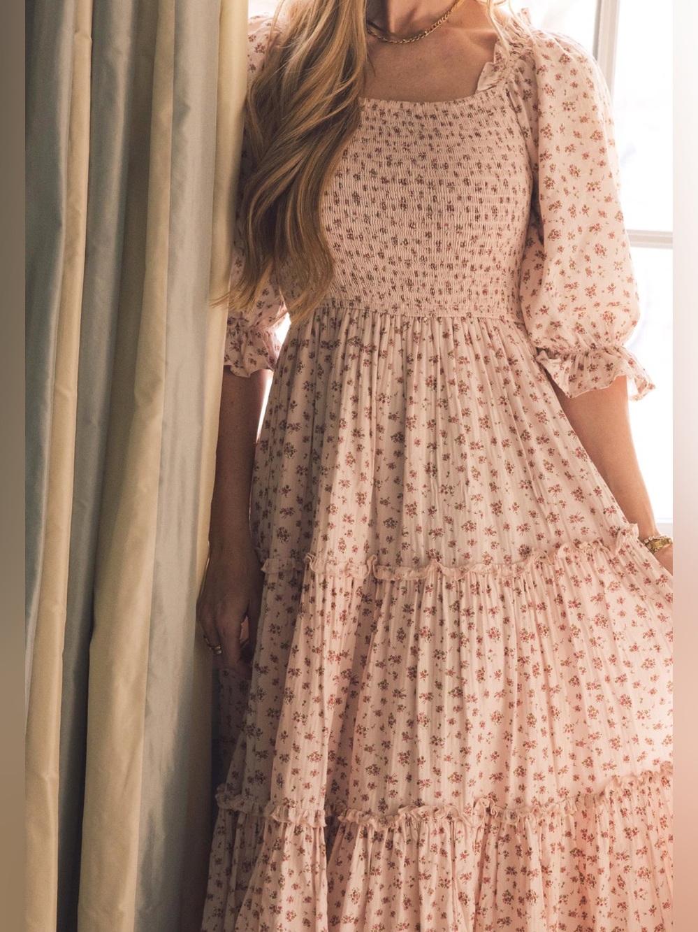 Ivy City Co Madeline Dress In Pink